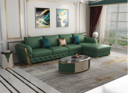 Corner sofa L-shape Suite Design Modern Sofas Couch Living landscape Leather sofa Sofa